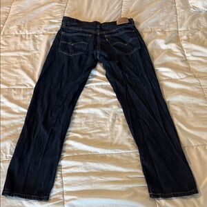 Classic Blue Women's Levi’ Midi Straight Jeans